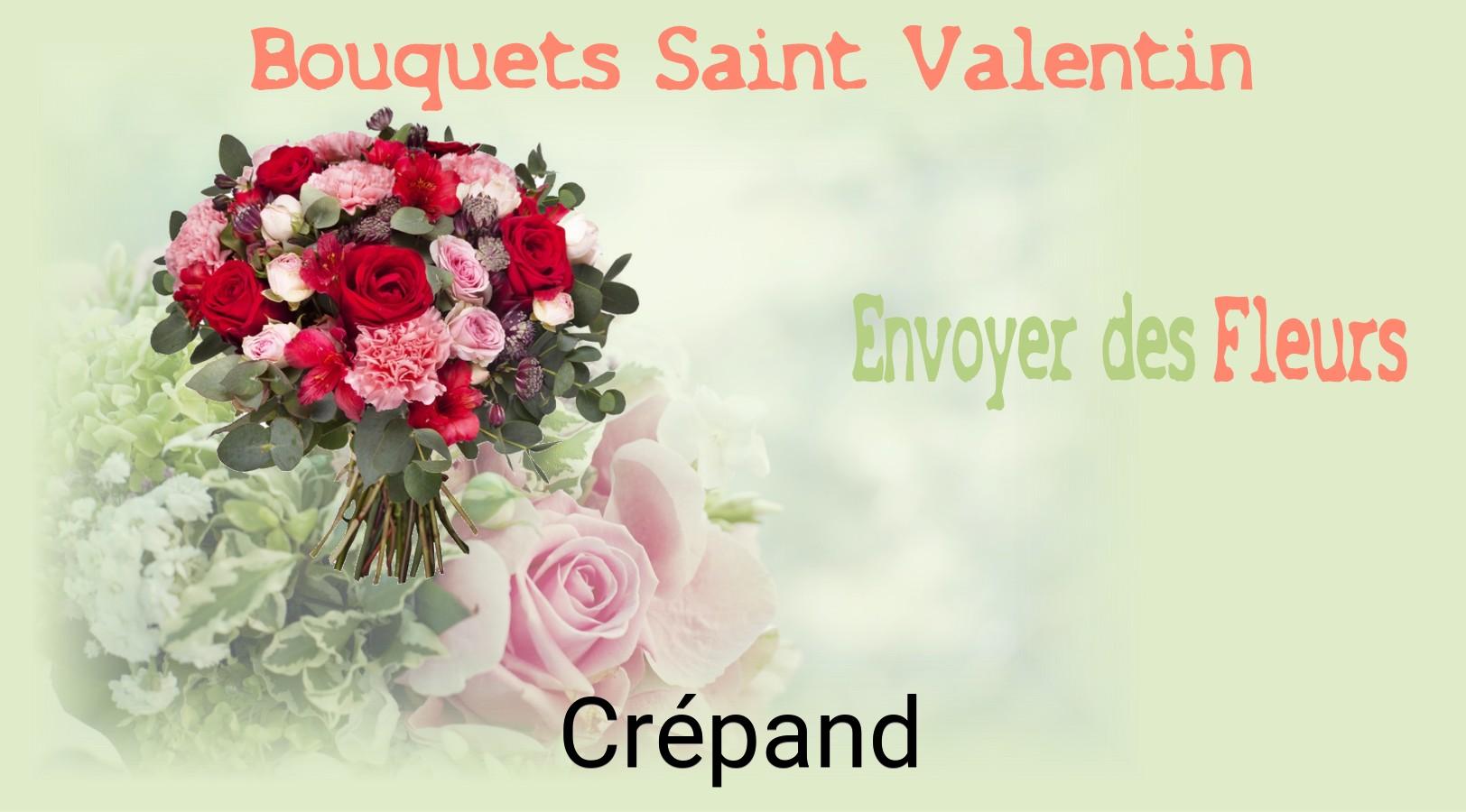 Roses de Saint-Valentin livrées à Crépand